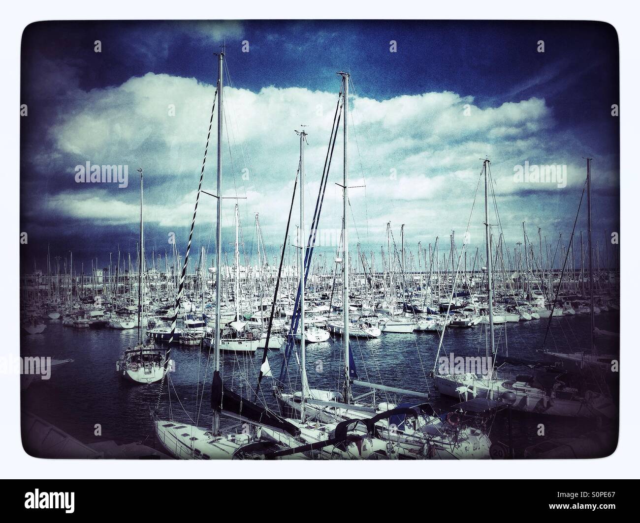 Port de Barcelone, Espagne Banque D'Images