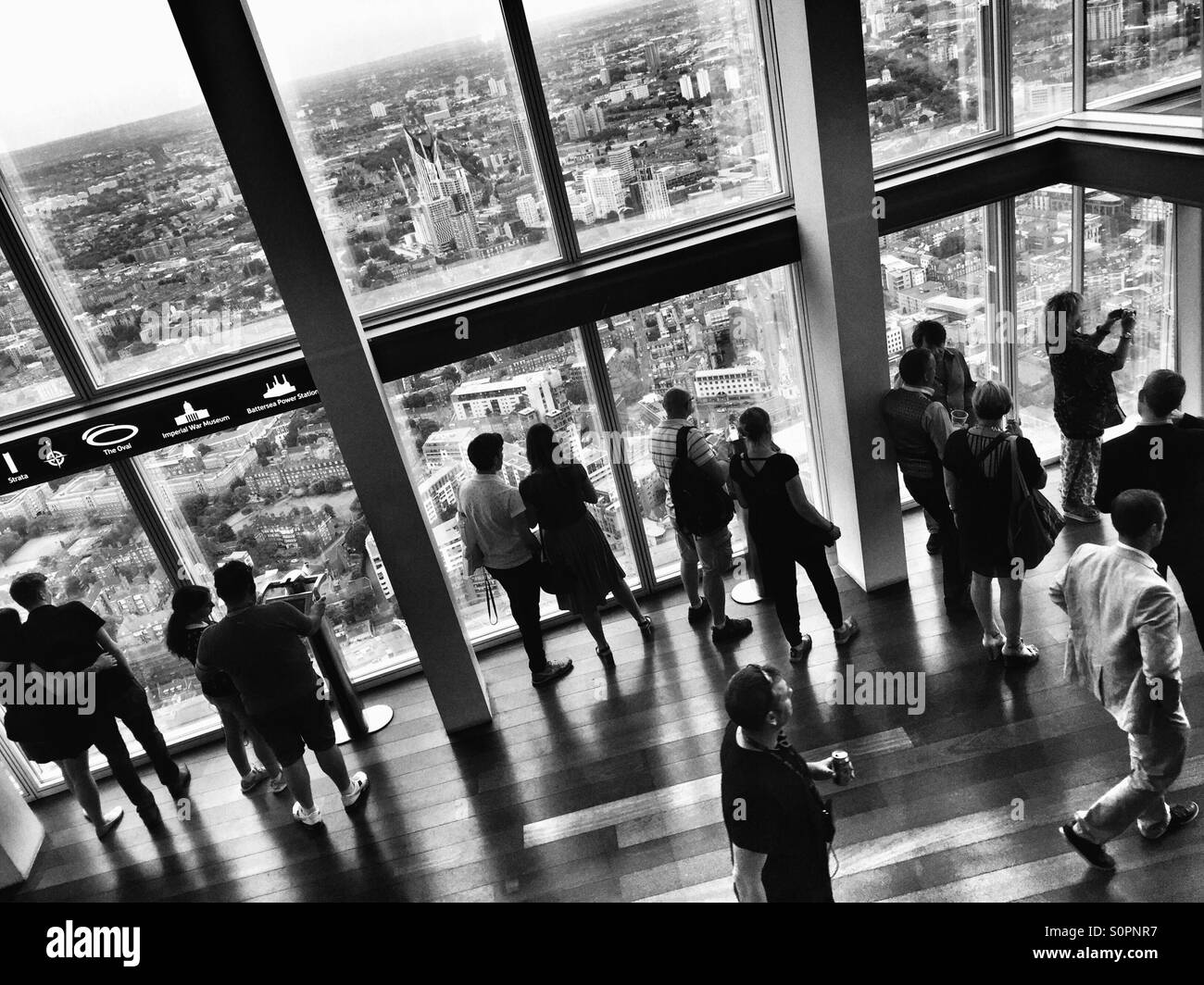 Galerie de visualisation à l'Écharde de Londres, Royaume-Uni Banque D'Images