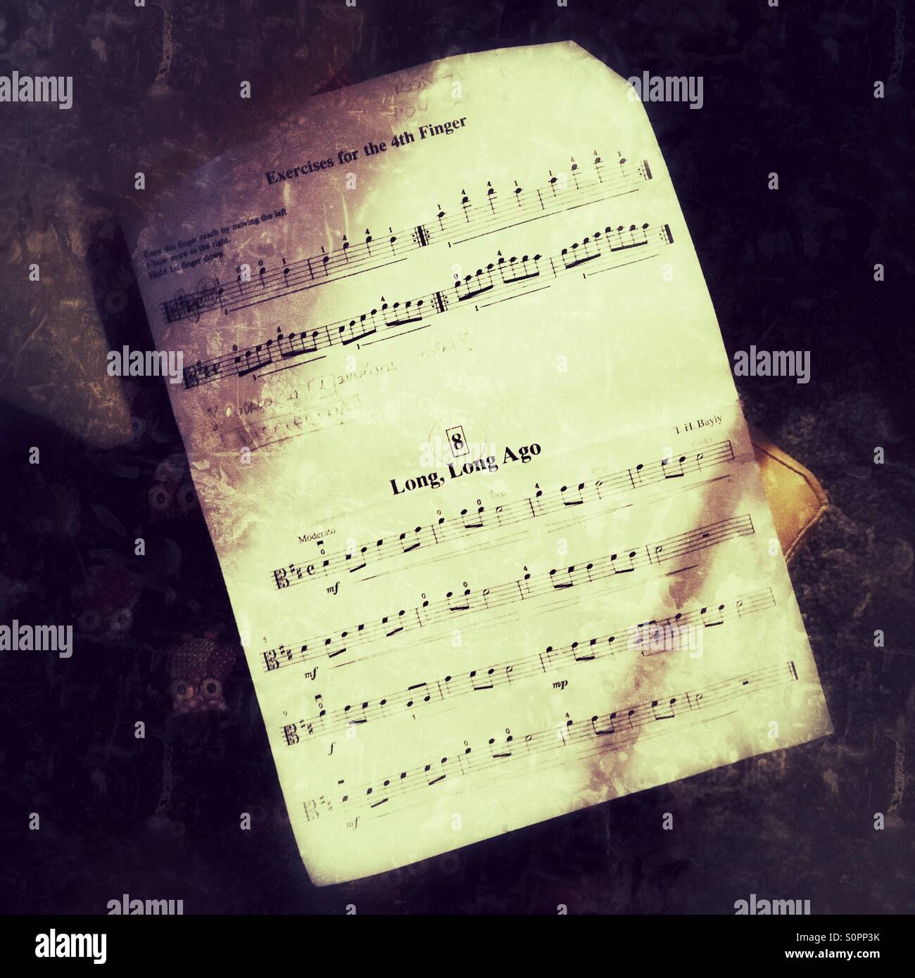 Notes de musique Banque D'Images