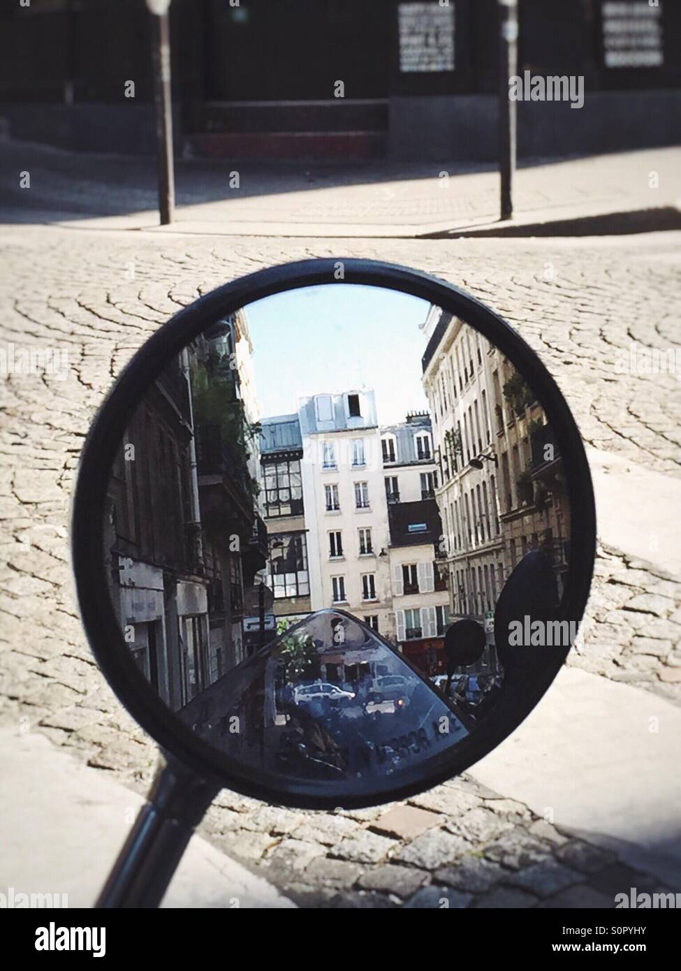 Scène de rue de Paris Banque D'Images