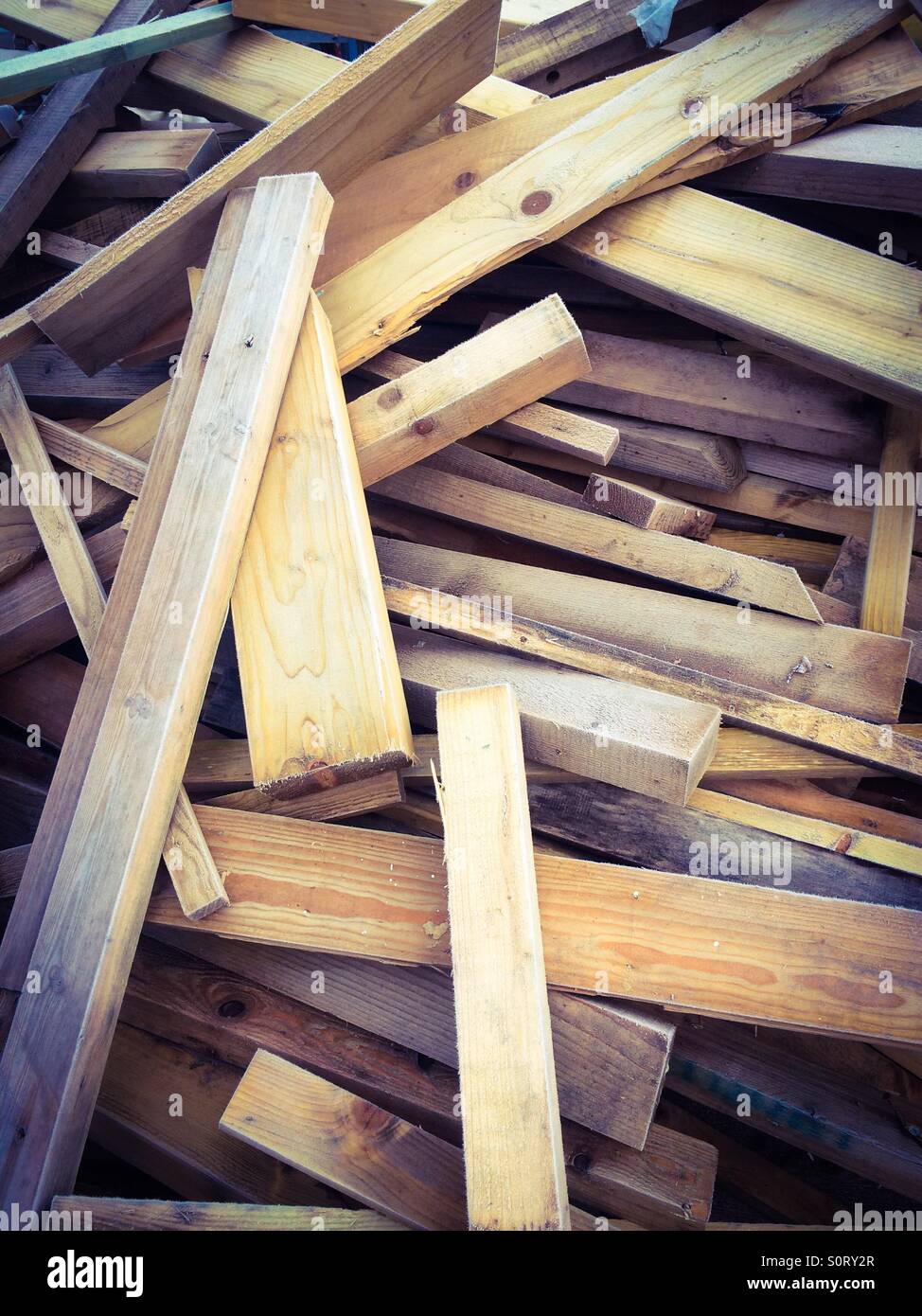 Pile de bois Banque D'Images