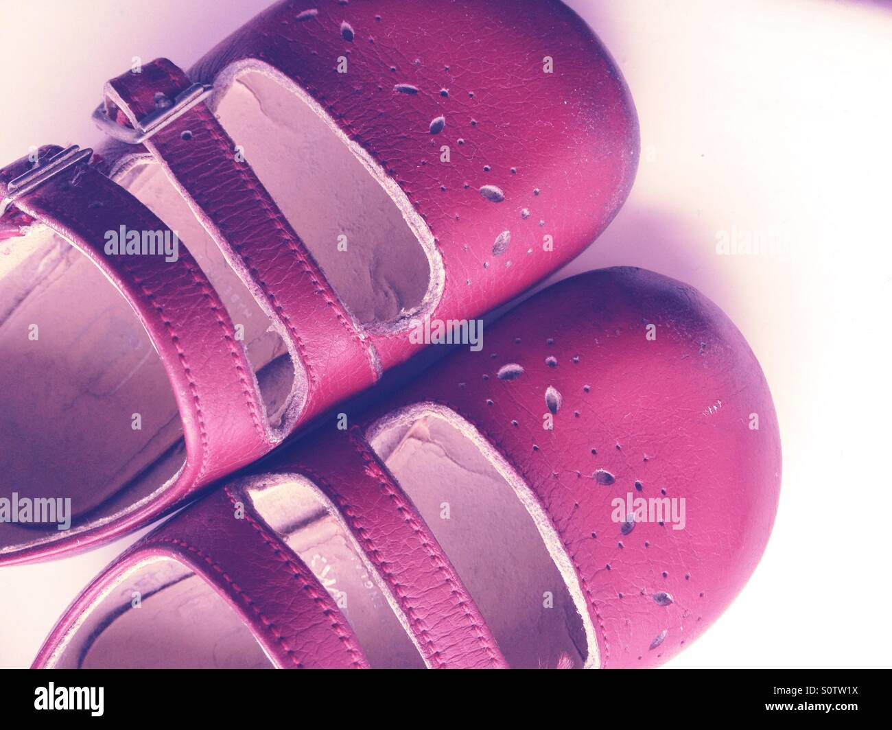Vintage Chaussures pour enfants - Image de stock capturée avec un smartphone