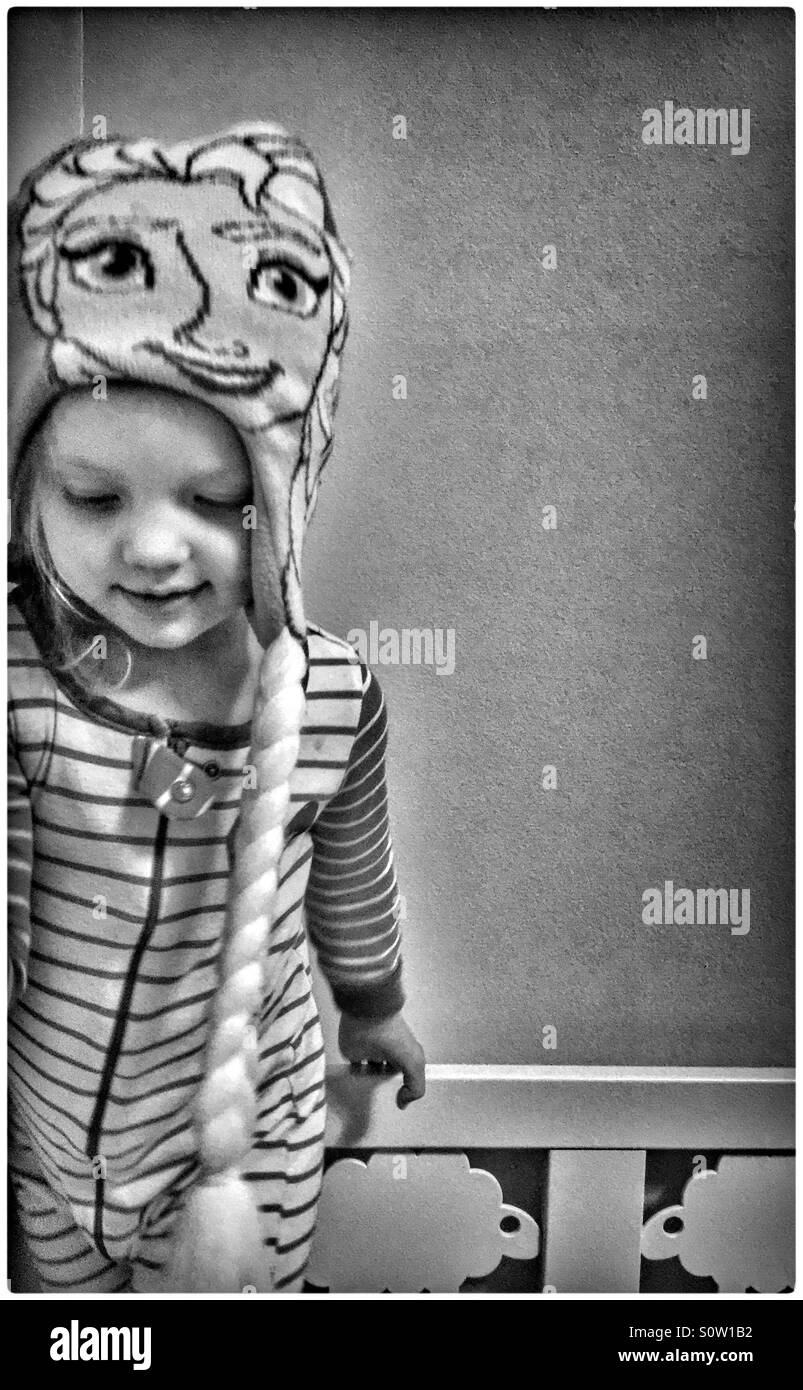 Elsa frozen Banque d'images noir et blanc - Alamy
