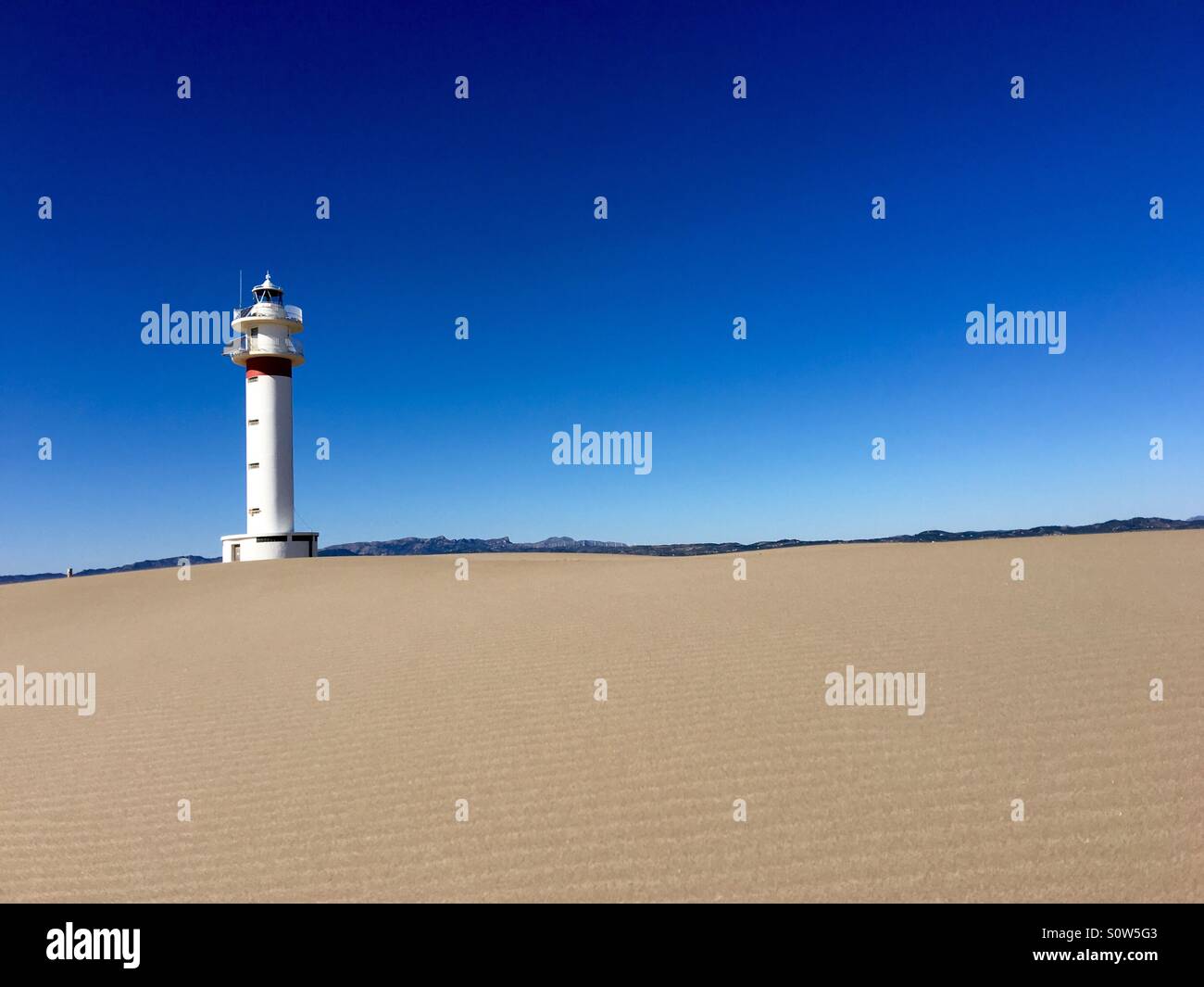 Phare de Delta del Ebro - Image de stock capturée avec un smartphone