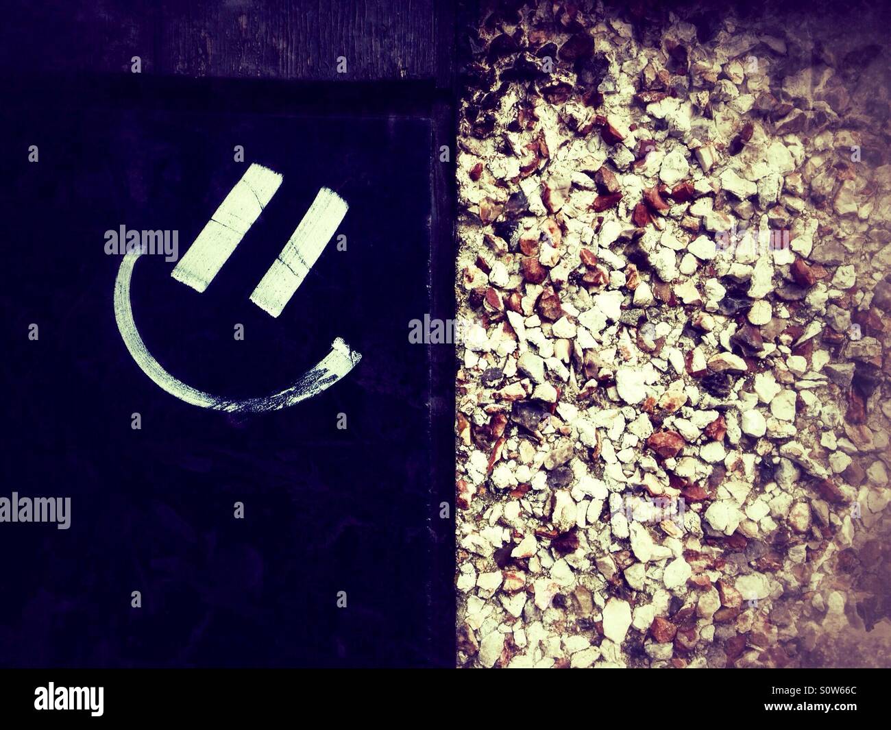 Visage souriant Banque D'Images