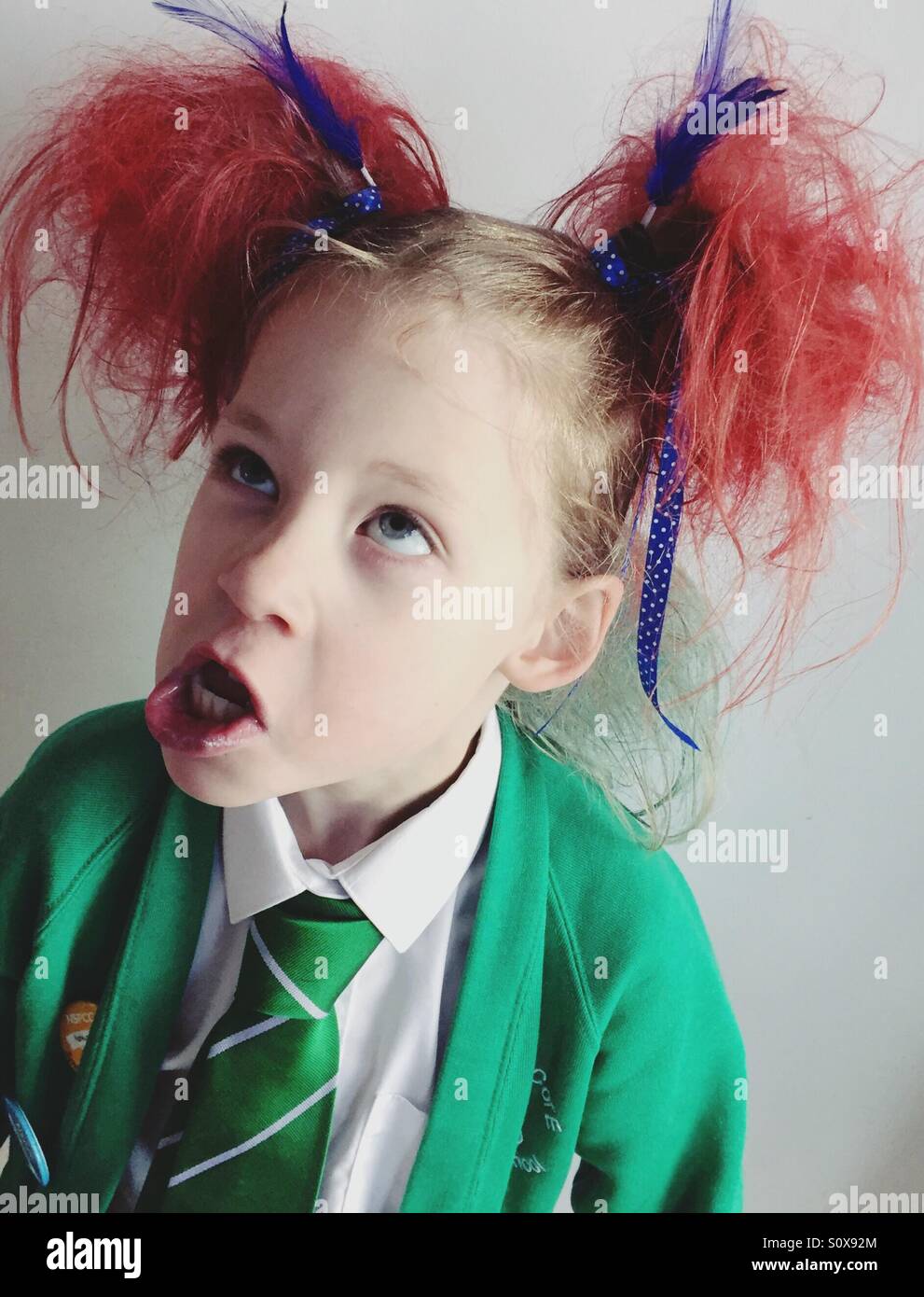 Visage de Red Hair - Image de stock capturée avec un smartphone