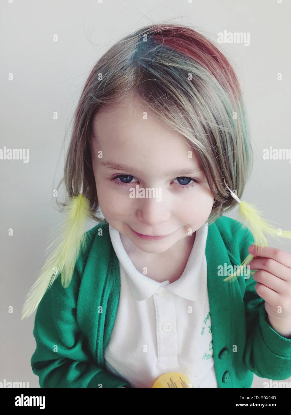 Cheveux plume - Image de stock capturée avec un smartphone