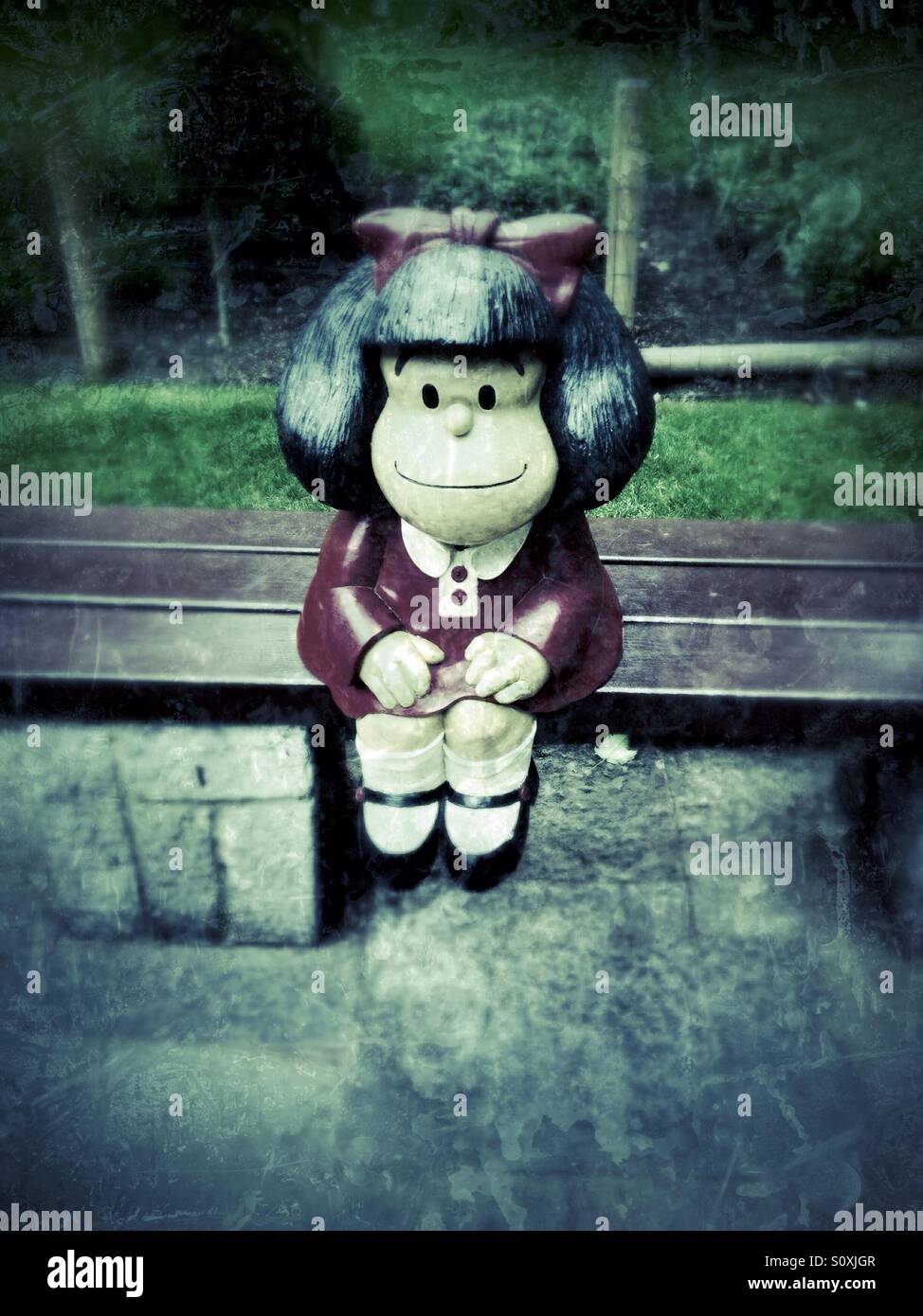 Mafalda la sculpture à Oviedo, Asturias - Espagne Banque D'Images