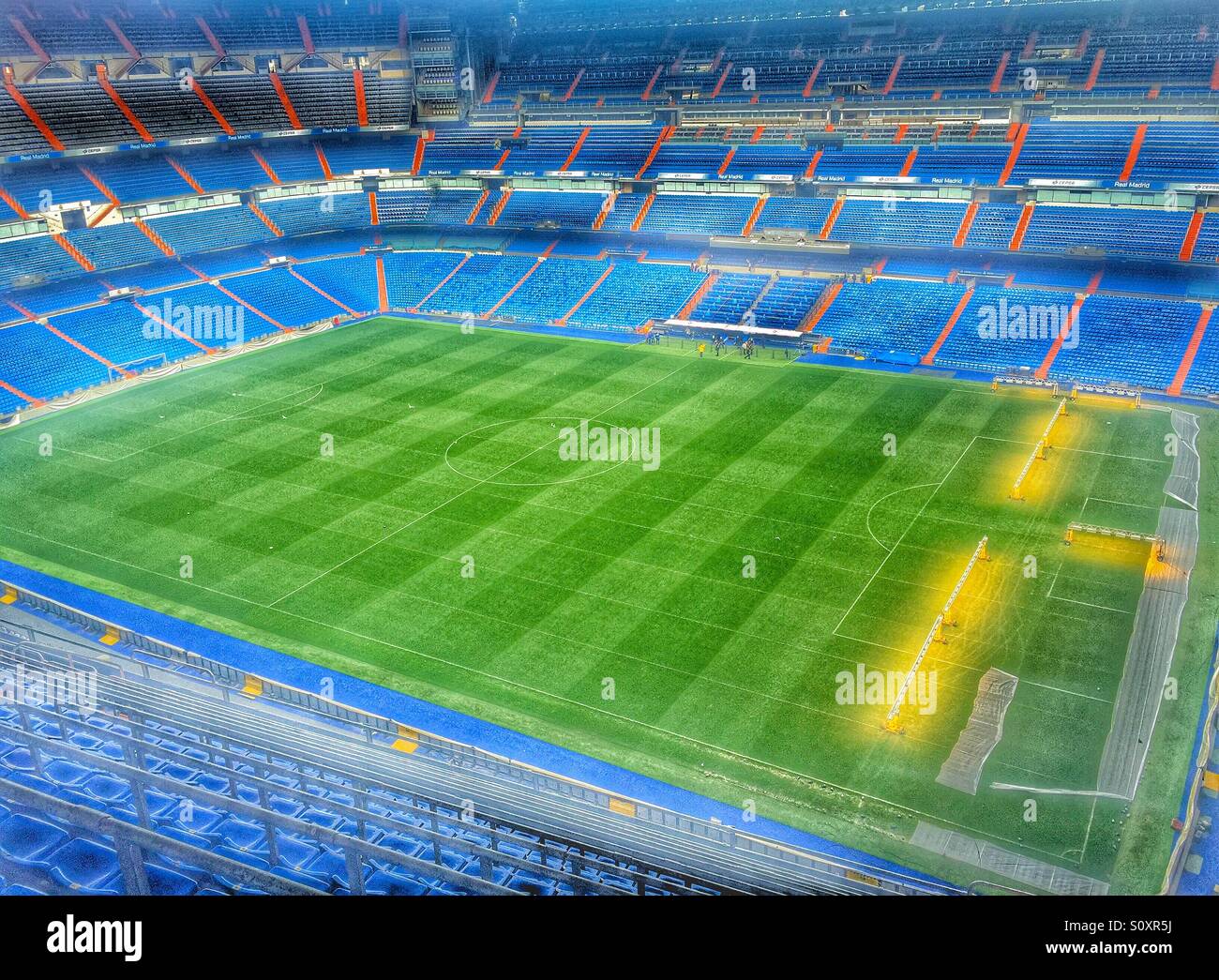 Stade Santiago Bernabeu à Madrid Banque D'Images