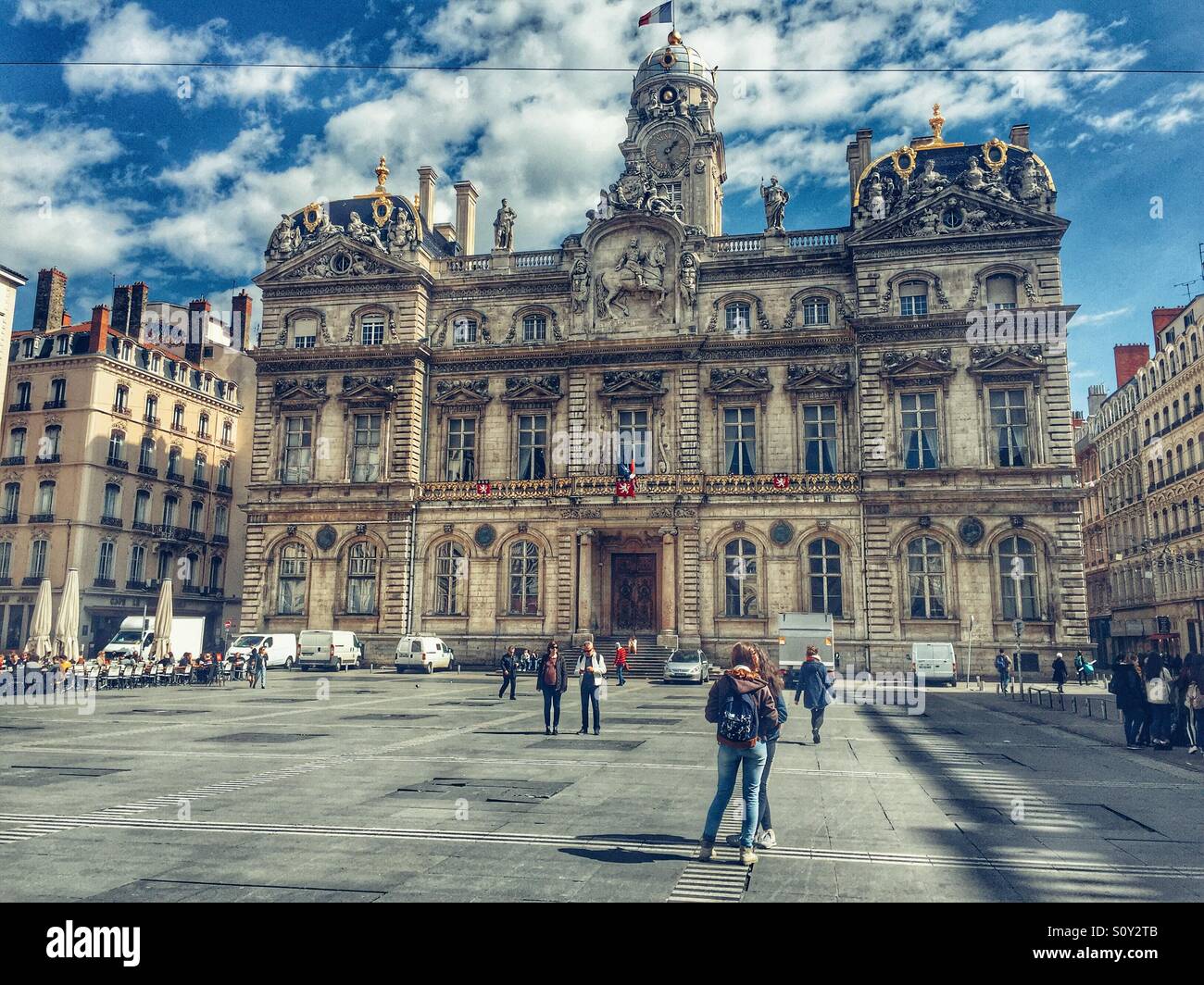 Hôtel de Ville de Lyon France Banque D'Images