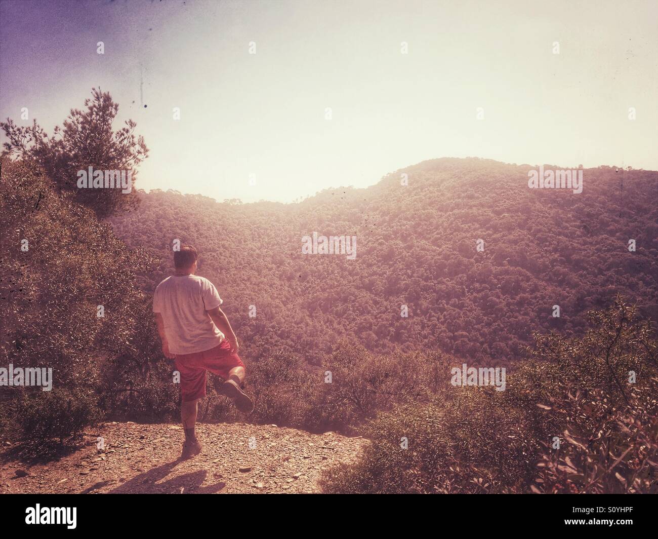 Homme exerce - Image de stock capturée avec un smartphone