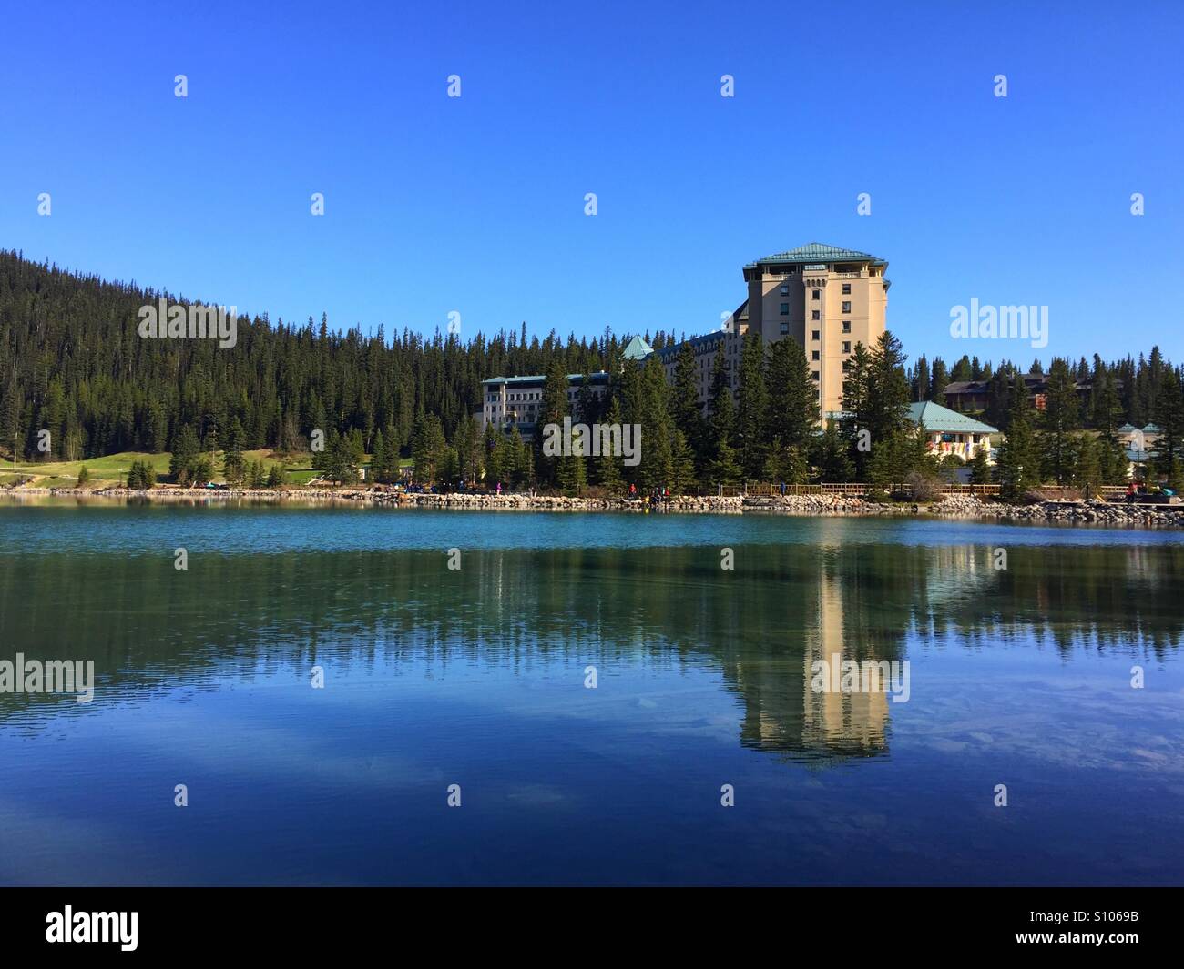 Chateau Lake Louise - Image de stock capturée avec un smartphone