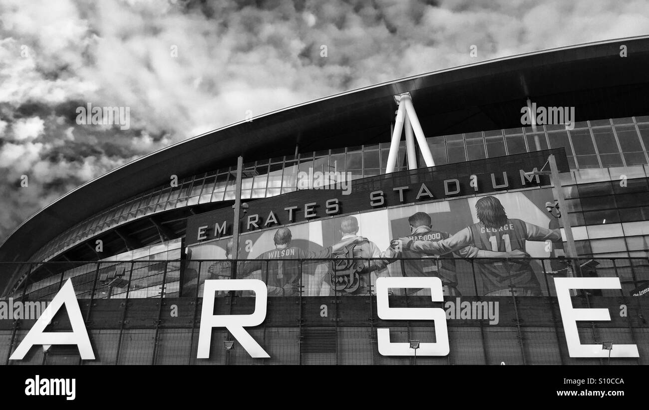 L'Emirates Stadium d'Arsenal - Image de stock capturée avec un smartphone L'Emirates Stadium d'Arsenal - Image de stock capturée avec un smartphone