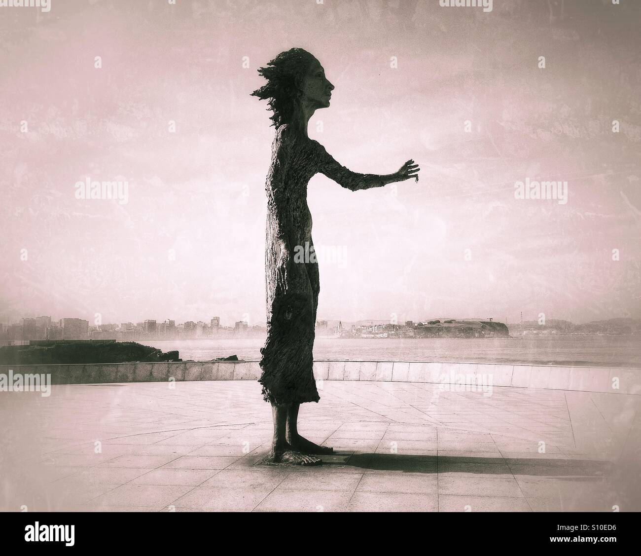 Sculpture de Gijon, Asturies - Espagne Banque D'Images