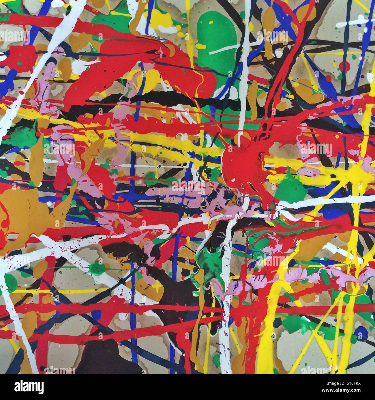Splat ! Une peinture anti-éclaboussure Banque D'Images