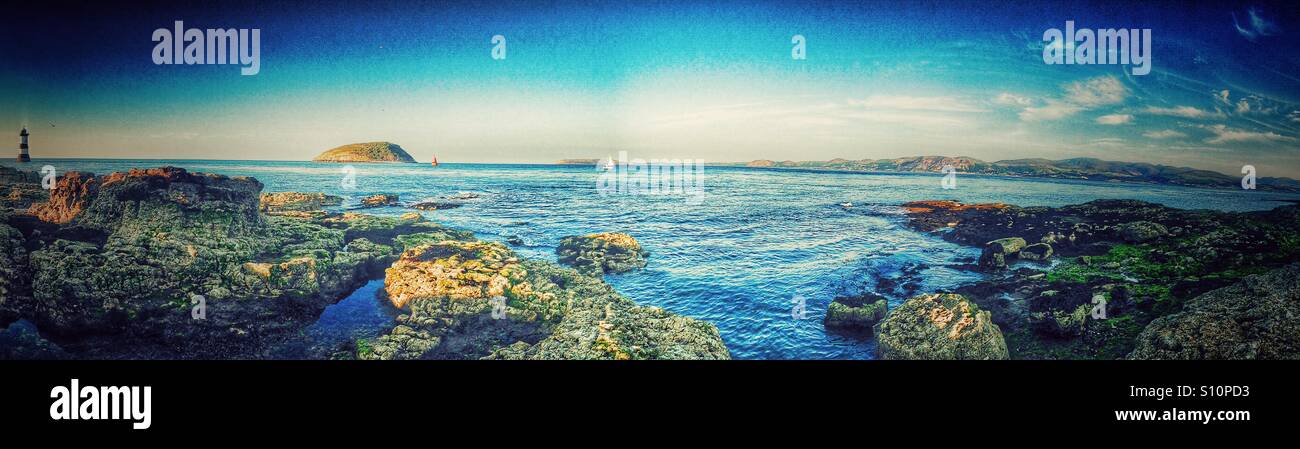 Penmon Point, Anglesey, Pays de Galles Banque D'Images