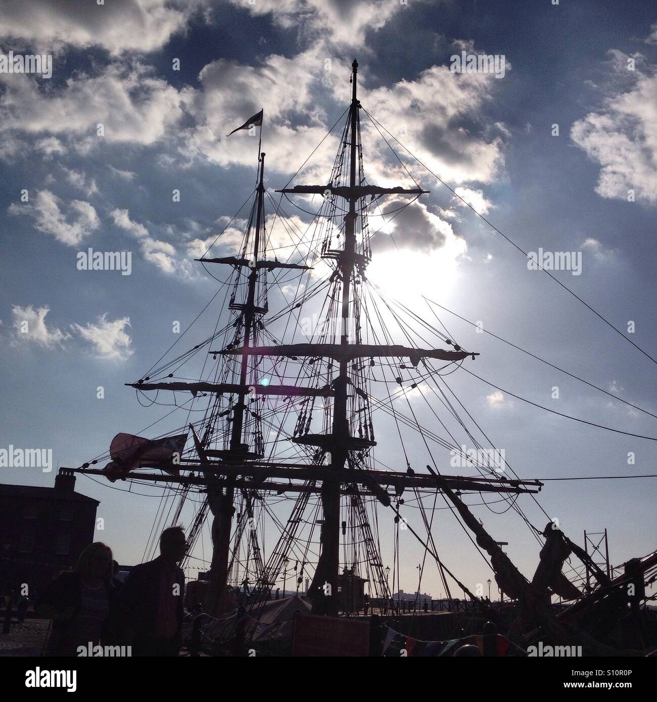 Tall Ships at Liverpool Albert Dock Banque D'Images