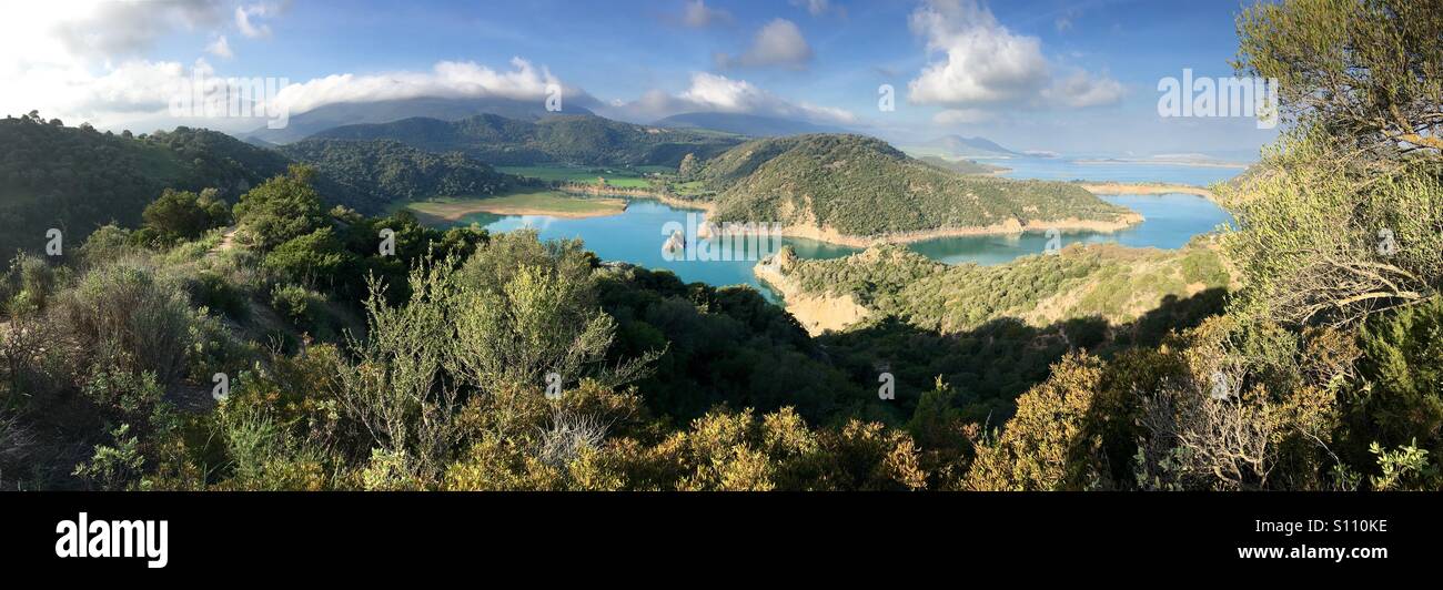 Paysage panoramique vue de Tajo del Aguila Banque D'Images