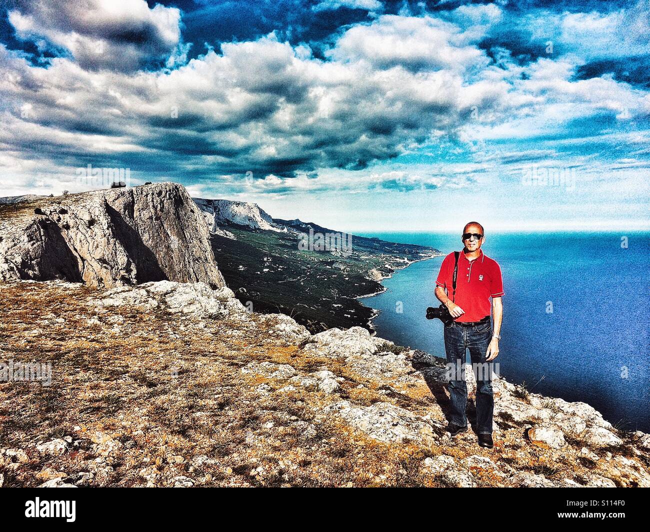Côte de la mer Noire, en Crimée - Image de stock capturée avec un smartphone