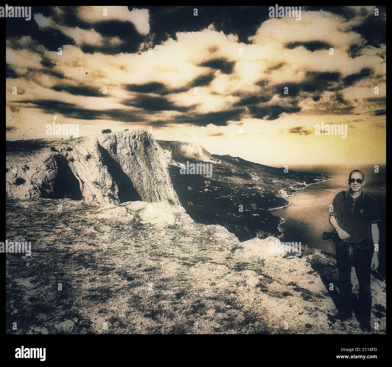 Côte de la mer Noire, en Crimée - Image de stock capturée avec un smartphone