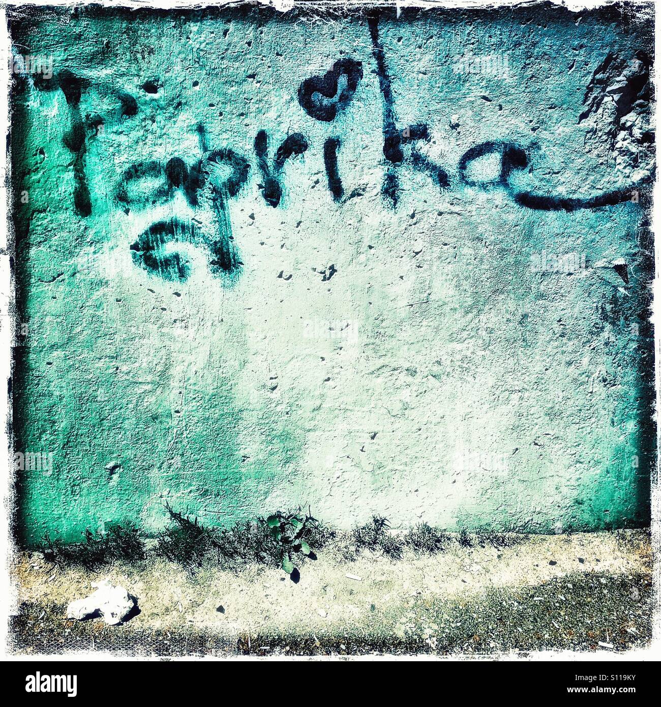 Graffiti Paprika - Image de stock capturée avec un smartphone