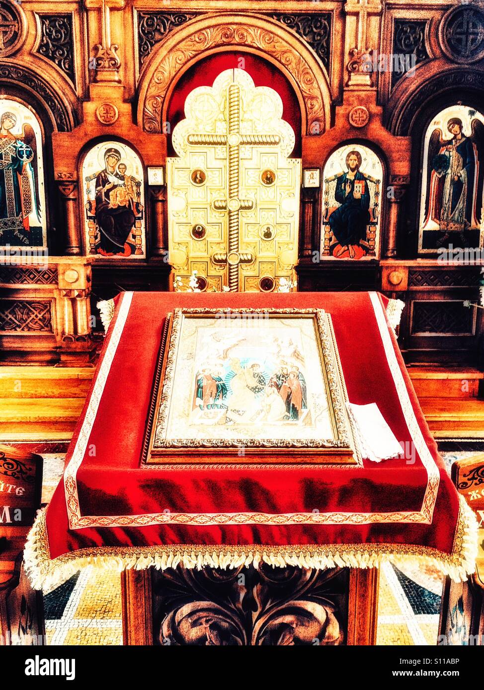Foros intérieur de l'Église, en Crimée - Image de stock capturée avec un smartphone