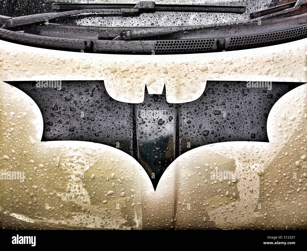 Logo de Batman Banque D'Images