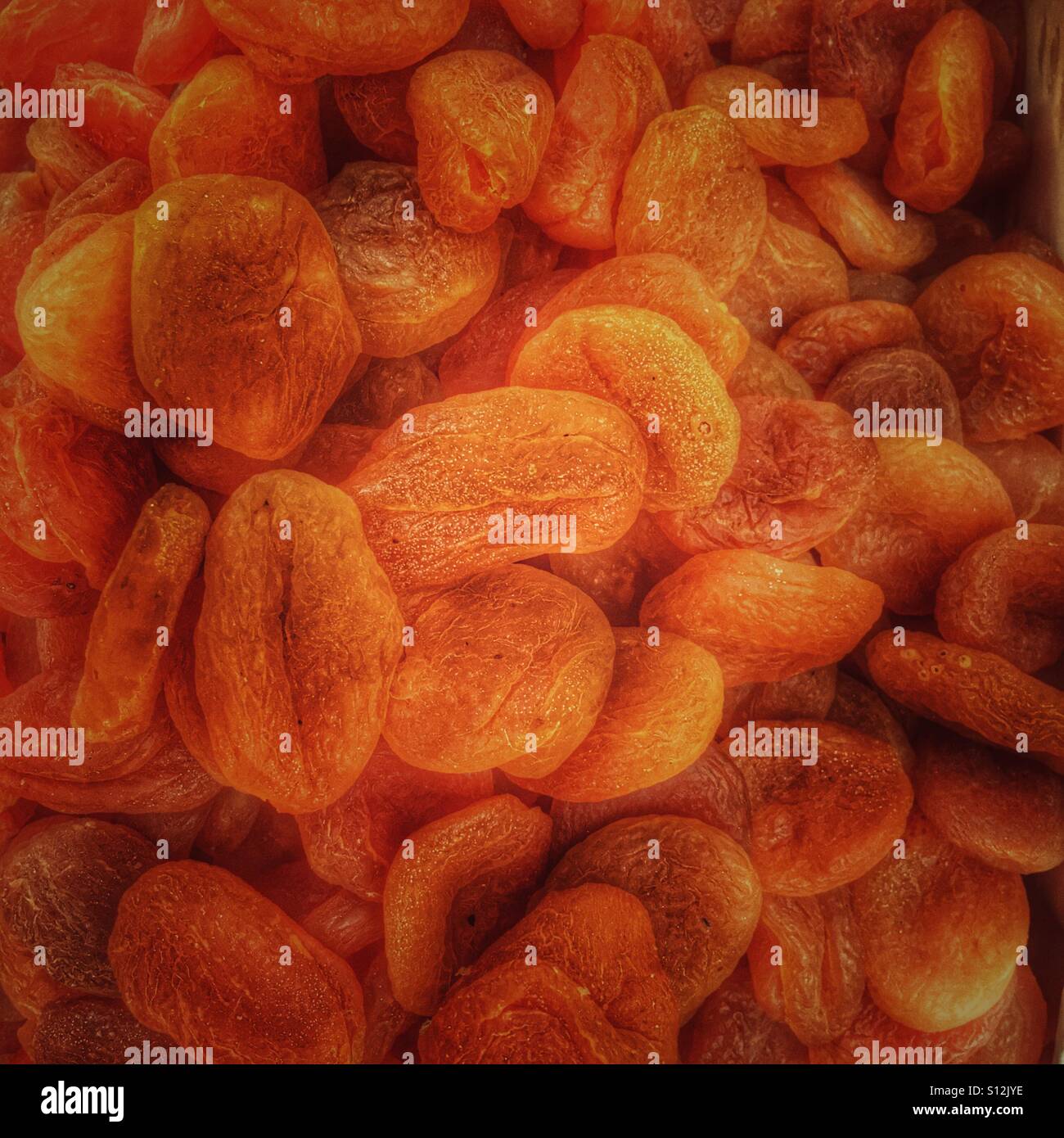 Les abricots séchés - Image de stock capturée avec un smartphone