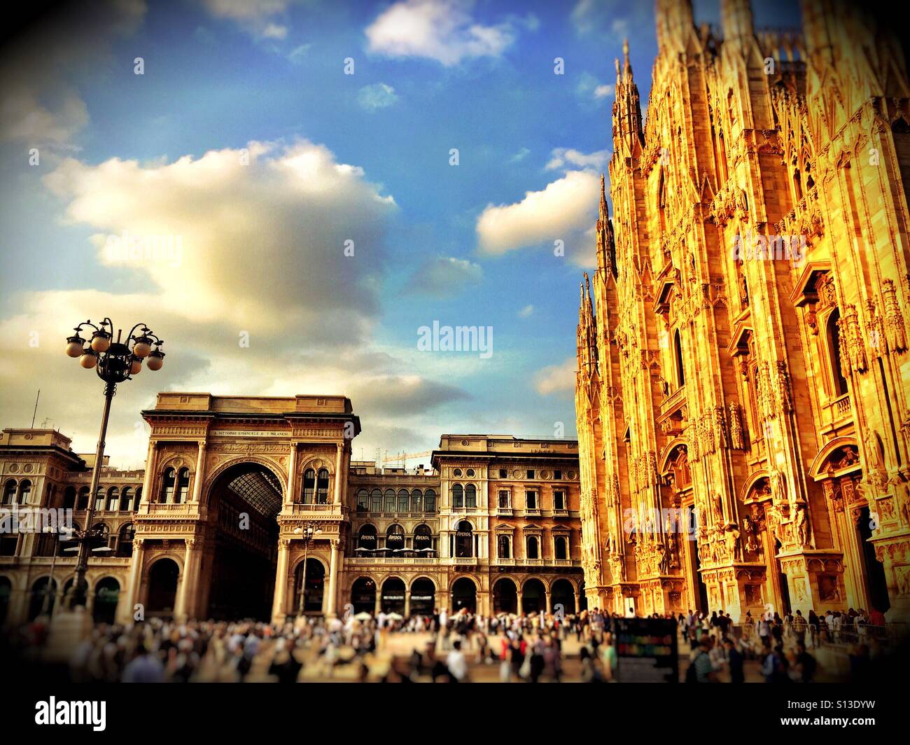 La cathédrale de Milan snd gallery Banque D'Images