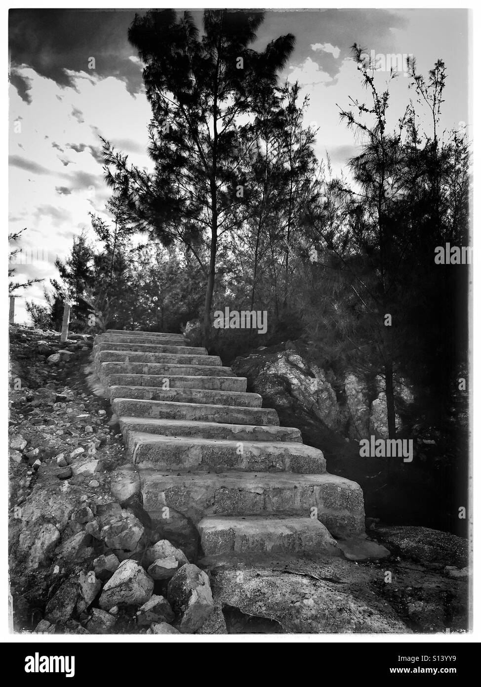 Colline de l’escalier. Banque D'Images