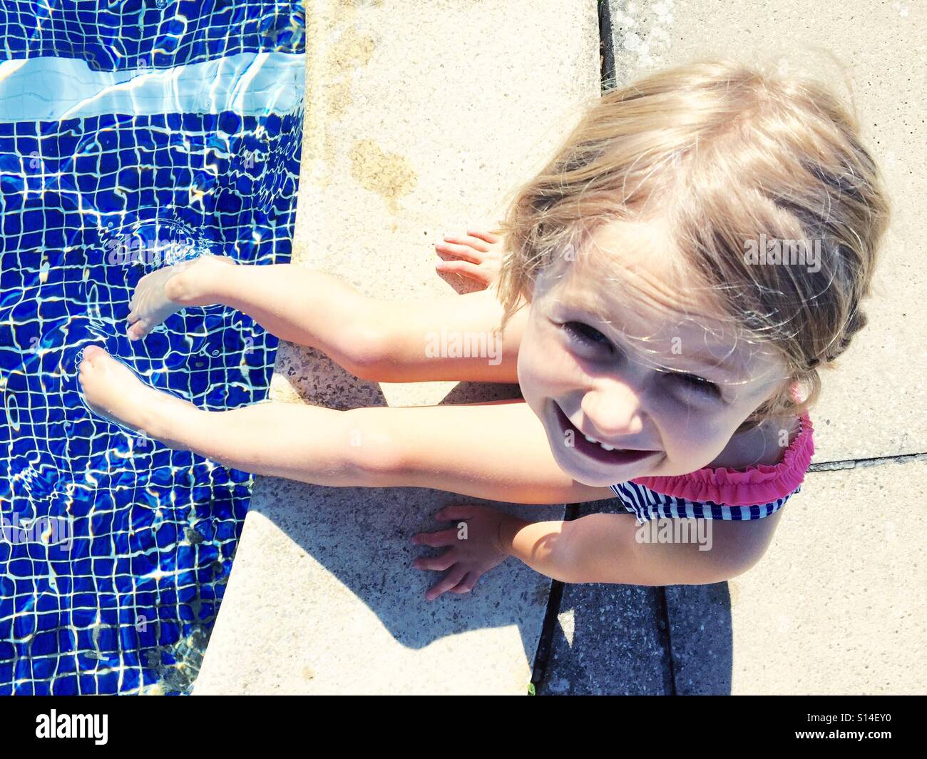 Fille de pagaie Banque D'Images