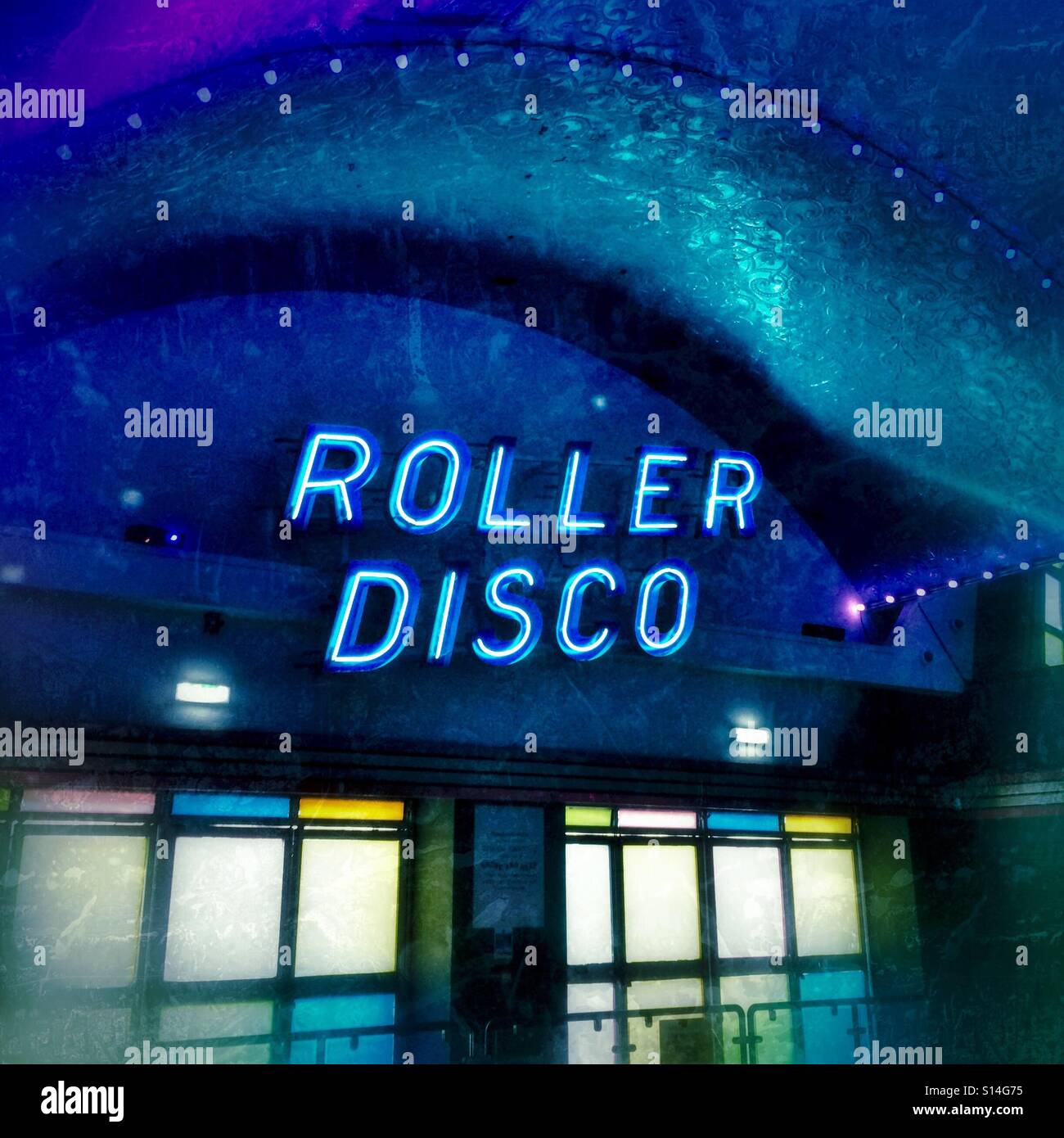 Le roller disco à Dreamland Margate England UK Banque D'Images