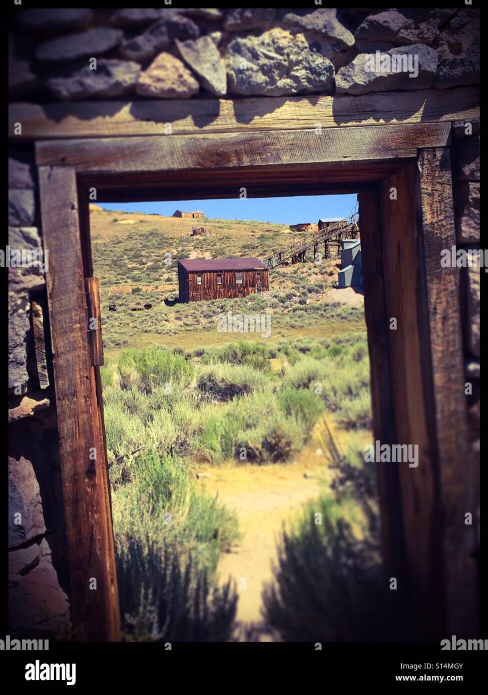 Bâtiments à Bodie State Historical Park California, USA Banque D'Images