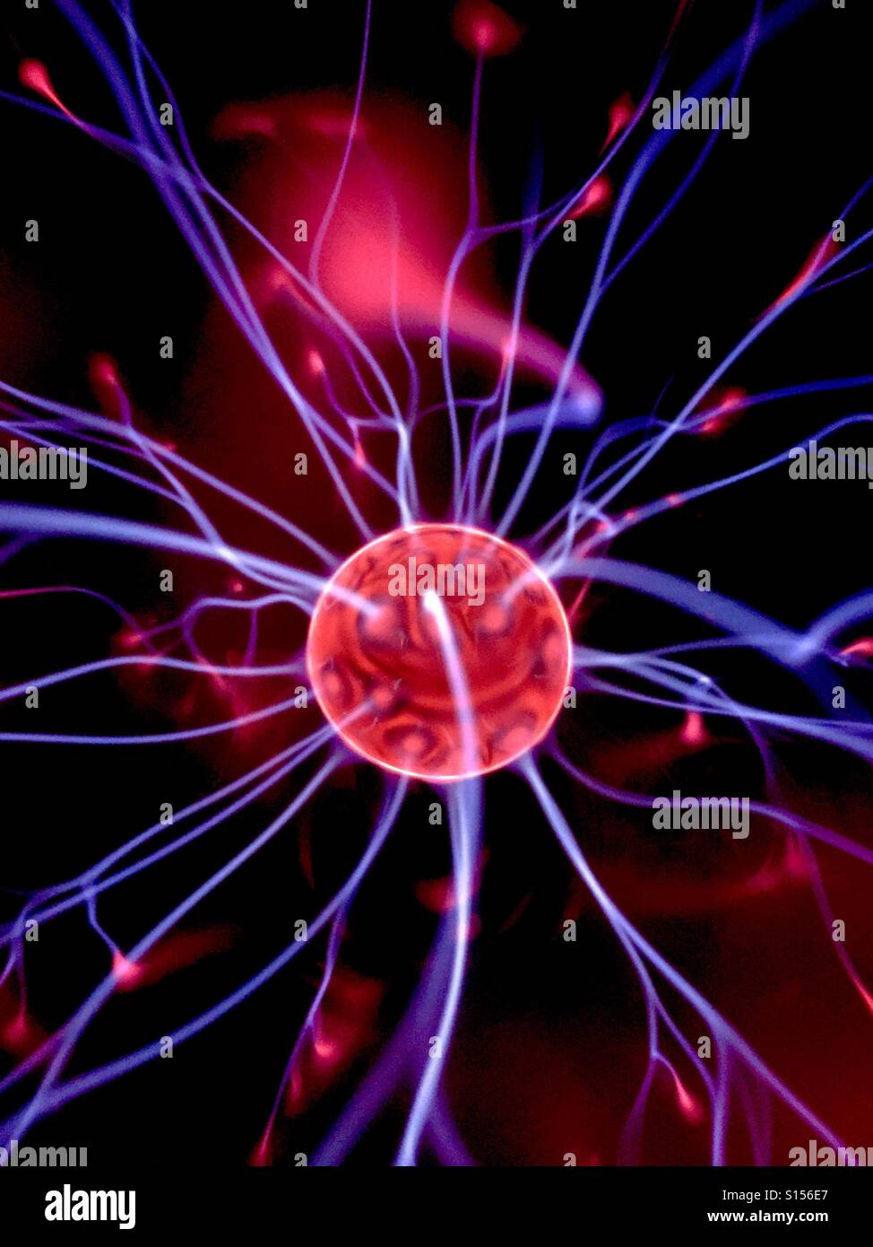 Boule de plasma close up Banque D'Images
