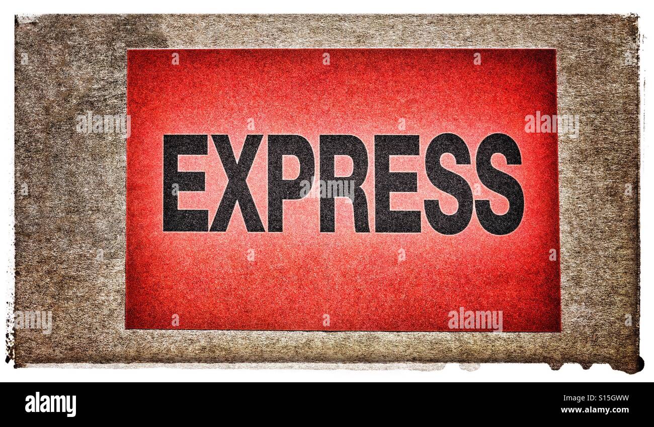 Signe Express - Image de stock capturée avec un smartphone
