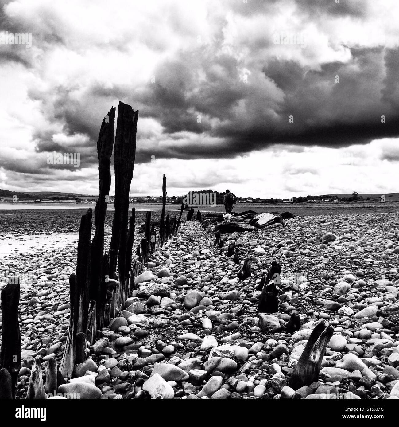 Plage de Dunster uk Somerset Banque D'Images