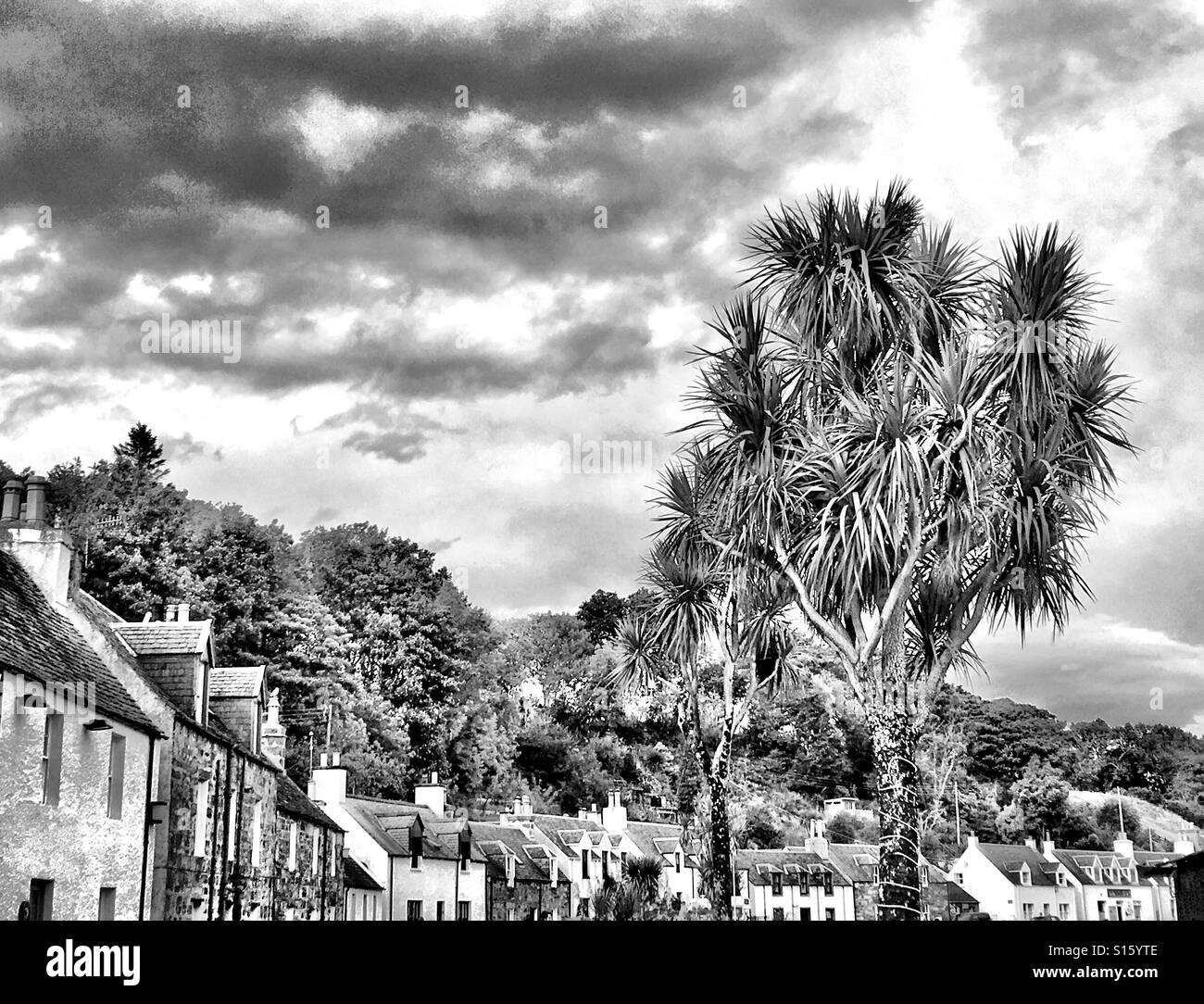 Plockton, Wester Ross, région des Highlands, Ecosse, Royaume-Uni. - Image de stock capturée avec un smartphone Plockton, Wester Ross, région des Highlands, Ecosse, Royaume-Uni. - Image de stock capturée avec un smartphone