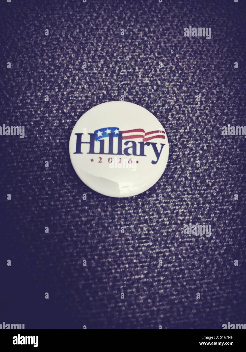 Hillary Clinton 2016 campagne présidentielle de badge Banque D'Images