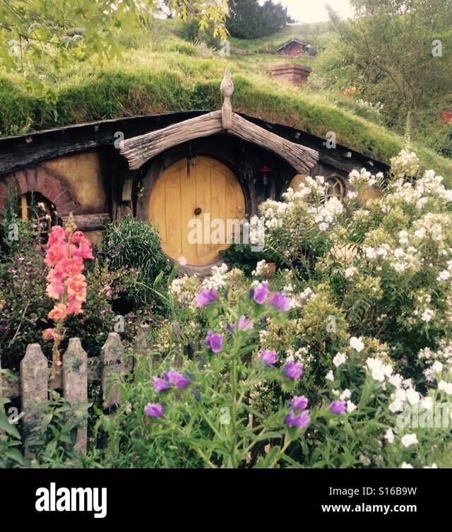 Maison de Hobbit Banque D'Images