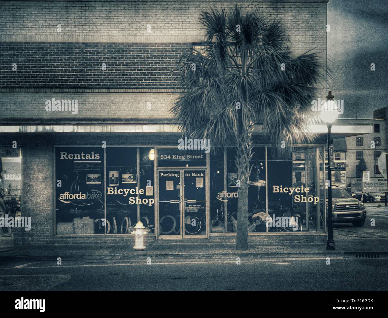 Bike Shop, Charleston, SC Banque D'Images