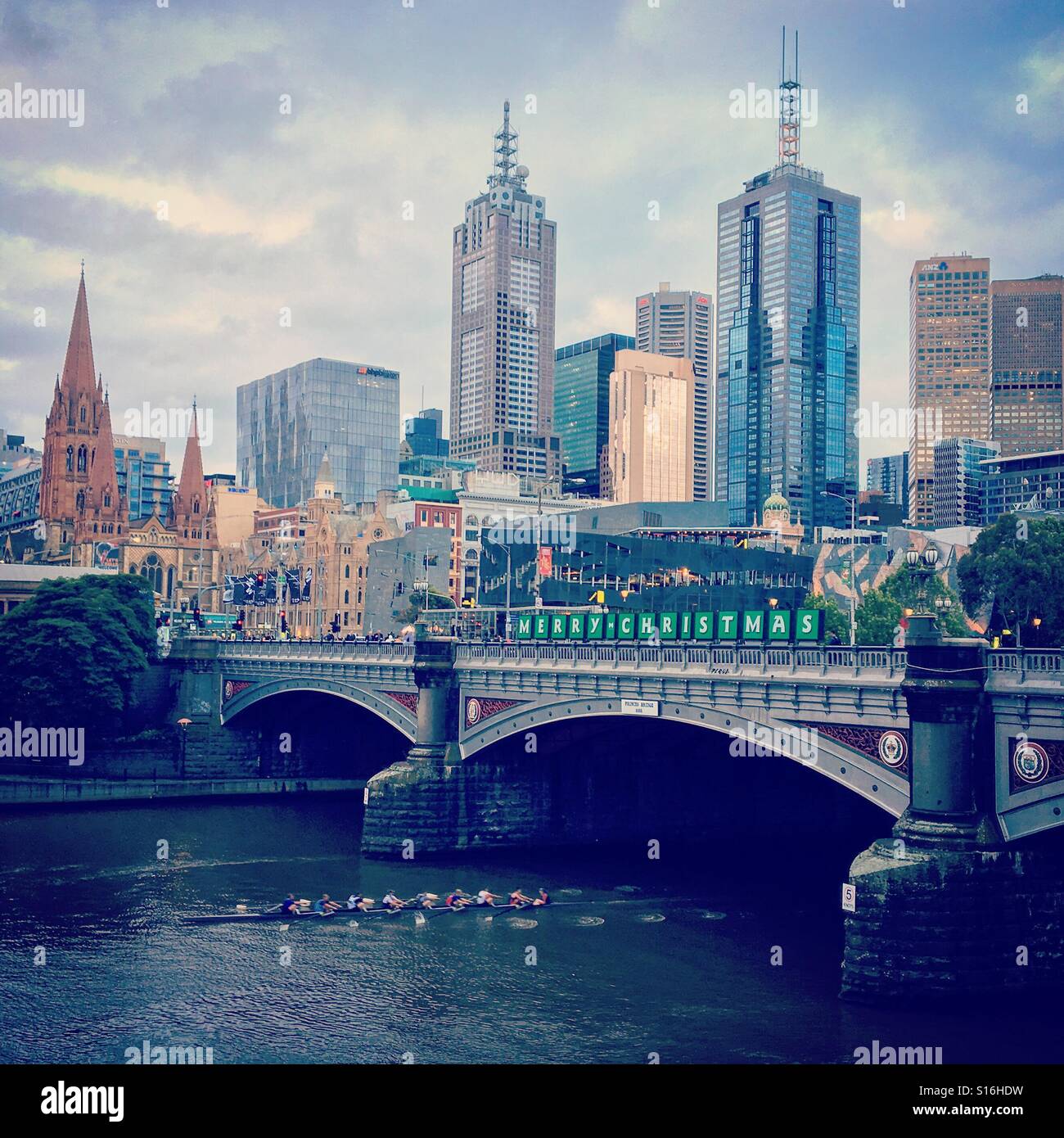 Toits de Melbourne Banque D'Images