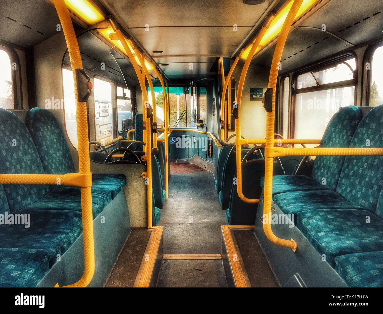 Bus intérieur UK Banque D'Images