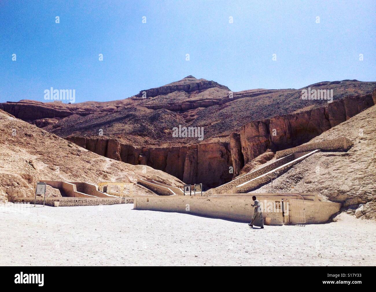 Vallée des rois, Louxor, Egypte - Image de stock capturée avec un smartphone