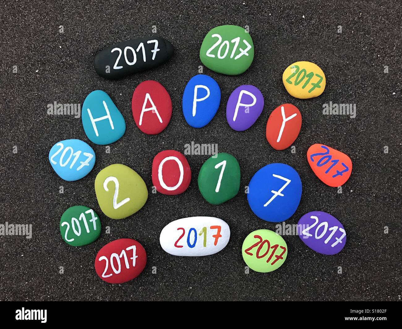 Happy 2017 Banque D'Images
