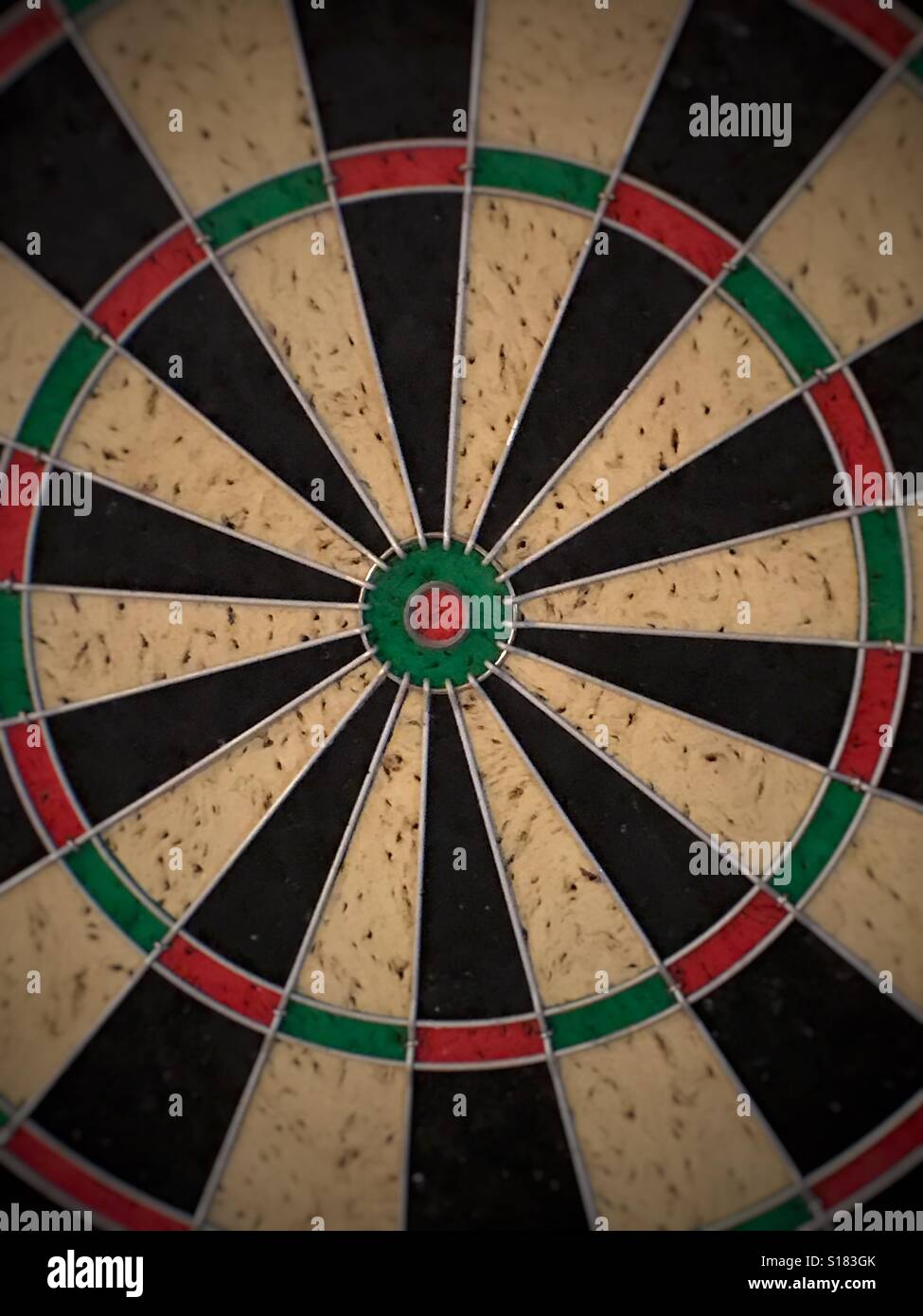 L'anneau intérieur de fléchettes - Image de stock capturée avec un smartphone