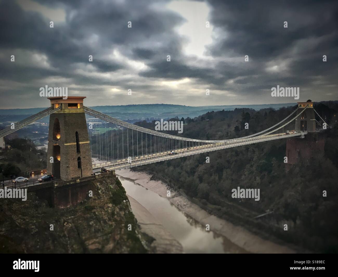 Clifton Suspension Bridge, Bristol, England, UK - Image de stock capturée avec un smartphone