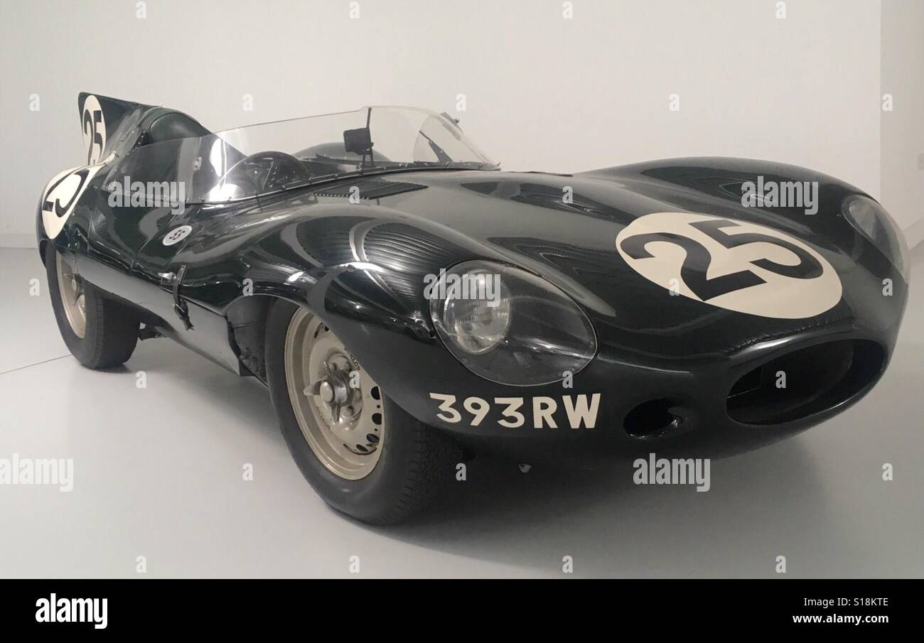 1956 Jaguar D-type 'long nez' Banque D'Images