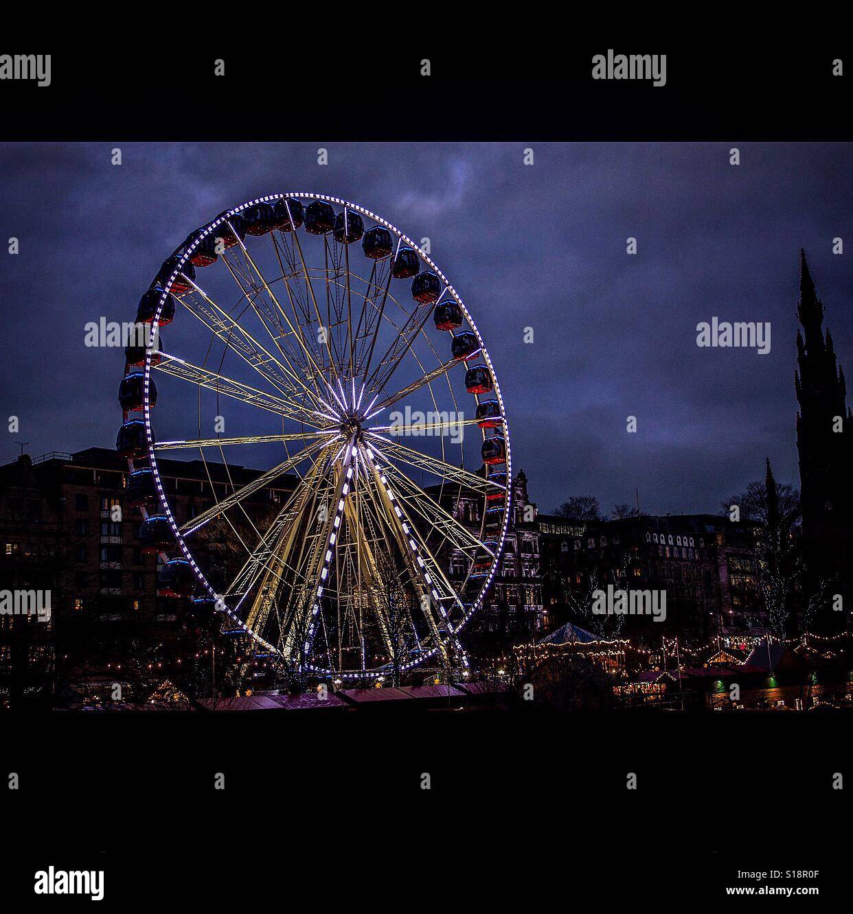 Grande roue d'Édimbourg Banque D'Images