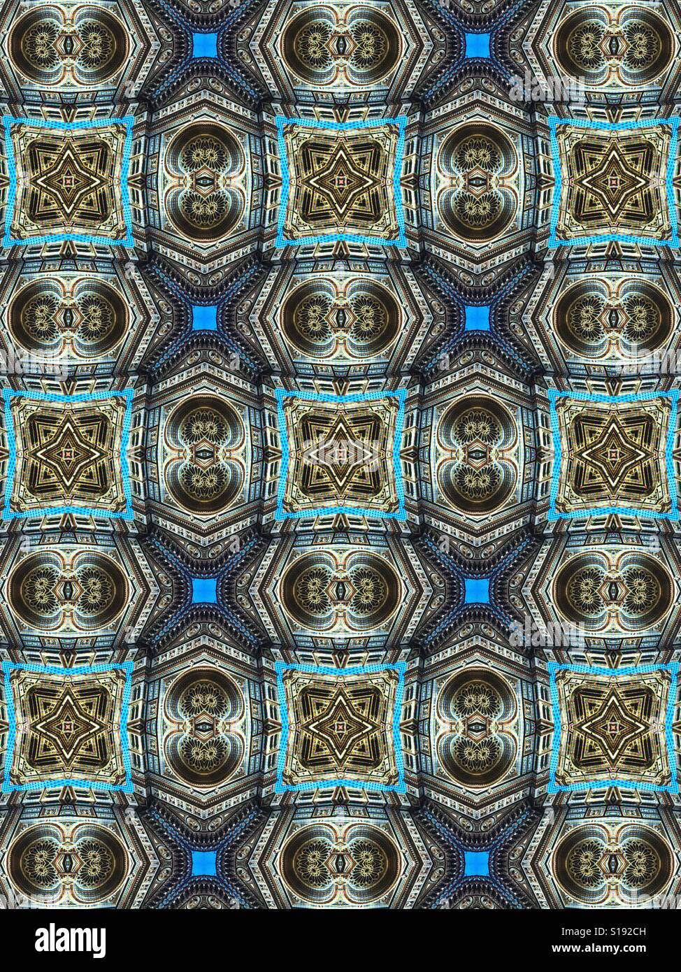 Un motif géométrique abstrait Banque D'Images