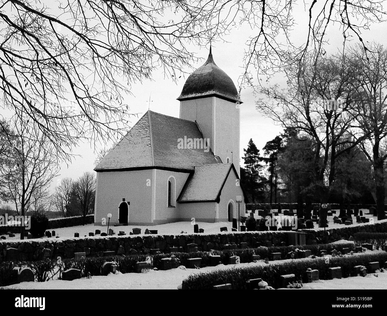 Église de Husby-Ärlinghundra en dehors de Märsta, Suède Banque D'Images